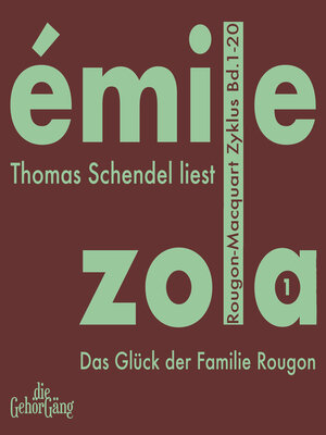 cover image of Rougon-Macquardt Zyklus, Band 01